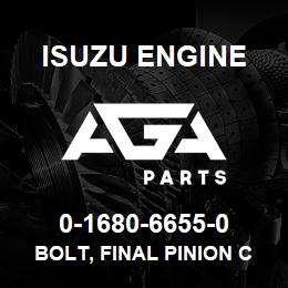0-1680-6655-0 Isuzu Diesel BOLT, FINAL PINION CAGE | AGA Parts