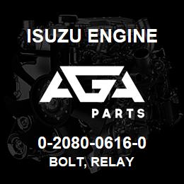 0-2080-0616-0 Isuzu Diesel BOLT, RELAY | AGA Parts