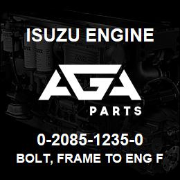 0-2085-1235-0 Isuzu Diesel BOLT, FRAME TO ENG FOOT | AGA Parts