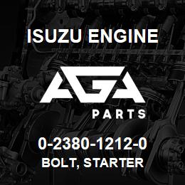 0-2380-1212-0 Isuzu Diesel BOLT, STARTER | AGA Parts