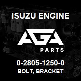 0-2805-1250-0 Isuzu Diesel BOLT, BRACKET | AGA Parts