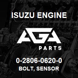 0-2806-0620-0 Isuzu Diesel BOLT, SENSOR | AGA Parts