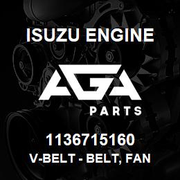 1136715160 Isuzu Diesel V-BELT - BELT, FAN | AGA Parts