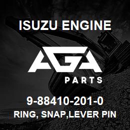 9-88410-201-0 Isuzu Diesel RING, SNAP,LEVER PIN,GOV | AGA Parts