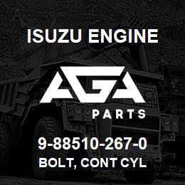 9-88510-267-0 Isuzu Diesel BOLT, CONT CYL | AGA Parts