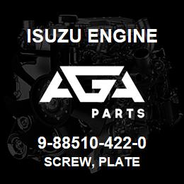 9-88510-422-0 Isuzu Diesel SCREW, PLATE | AGA Parts