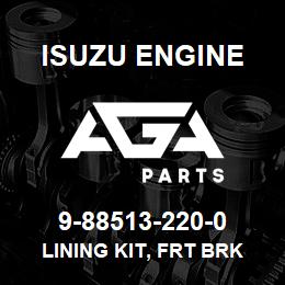 9-88513-220-0 Isuzu Diesel LINING KIT, FRT BRK | AGA Parts