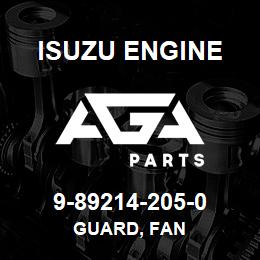 9-89214-205-0 Isuzu Diesel GUARD, FAN | AGA Parts