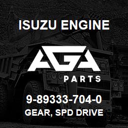 9-89333-704-0 Isuzu Diesel GEAR, SPD DRIVE | AGA Parts