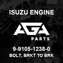 9-9105-1238-0 Isuzu Diesel BOLT, BRKT TO BRK | AGA Parts