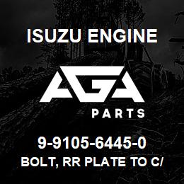 9-9105-6445-0 Isuzu Diesel BOLT, RR PLATE TO C/BL | AGA Parts