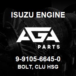 9-9105-6645-0 Isuzu Diesel BOLT, CLU HSG | AGA Parts