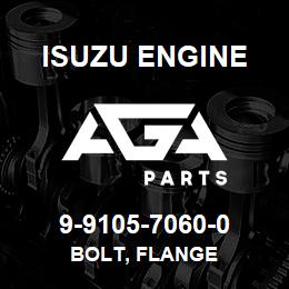 9-9105-7060-0 Isuzu Diesel BOLT, FLANGE | AGA Parts