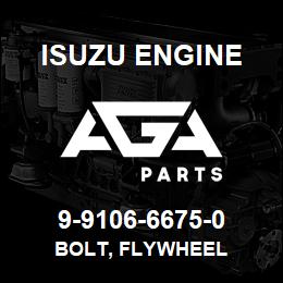9-9106-6675-0 Isuzu Diesel BOLT, FLYWHEEL | AGA Parts