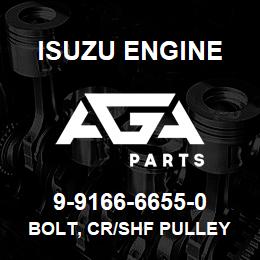 9-9166-6655-0 Isuzu Diesel BOLT, CR/SHF PULLEY | AGA Parts
