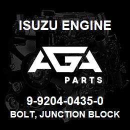 9-9204-0435-0 Isuzu Diesel BOLT, JUNCTION BLOCK | AGA Parts
