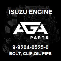 9-9204-0525-0 Isuzu Diesel BOLT, CLIP,OIL PIPE | AGA Parts