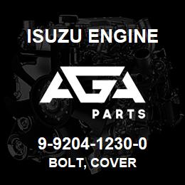 9-9204-1230-0 Isuzu Diesel BOLT, COVER | AGA Parts