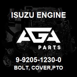 9-9205-1230-0 Isuzu Diesel BOLT, COVER,PTO | AGA Parts