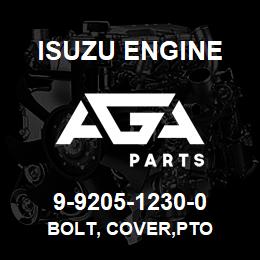 9-9205-1230-0 Isuzu Diesel BOLT, COVER,PTO | AGA Parts