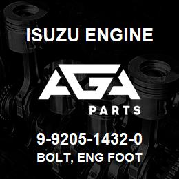 9-9205-1432-0 Isuzu Diesel BOLT, ENG FOOT | AGA Parts