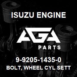 9-9205-1435-0 Isuzu Diesel BOLT, WHEEL CYL SETTING | AGA Parts