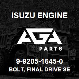9-9205-1645-0 Isuzu Diesel BOLT, FINAL DRIVE SETTING | AGA Parts