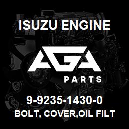 9-9235-1430-0 Isuzu Diesel BOLT, COVER,OIL FILTER | AGA Parts