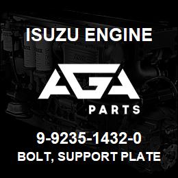 9-9235-1432-0 Isuzu Diesel BOLT, SUPPORT PLATE | AGA Parts