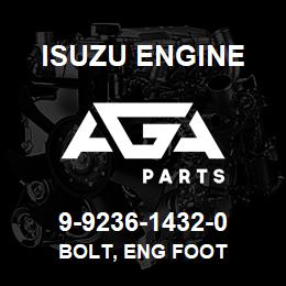 9-9236-1432-0 Isuzu Diesel BOLT, ENG FOOT | AGA Parts