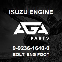 9-9236-1640-0 Isuzu Diesel BOLT, ENG FOOT | AGA Parts