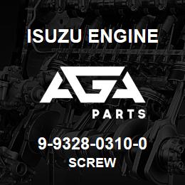 9-9328-0310-0 Isuzu Diesel SCREW | AGA Parts