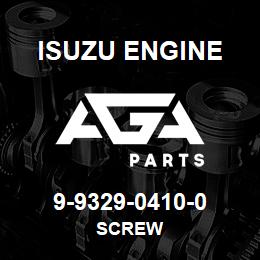9-9329-0410-0 Isuzu Diesel SCREW | AGA Parts