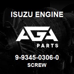 9-9345-0306-0 Isuzu Diesel SCREW | AGA Parts