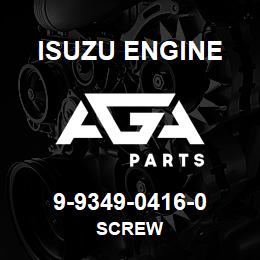 9-9349-0416-0 Isuzu Diesel SCREW | AGA Parts