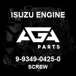 9-9349-0425-0 Isuzu Diesel SCREW | AGA Parts