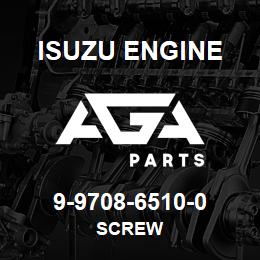 9-9708-6510-0 Isuzu Diesel SCREW | AGA Parts