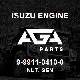 9-9911-0410-0 Isuzu Diesel NUT, GEN | AGA Parts
