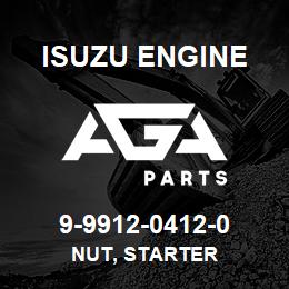 9-9912-0412-0 Isuzu Diesel NUT, STARTER | AGA Parts