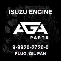 9-9920-2720-0 Isuzu Diesel PLUG, OIL PAN | AGA Parts