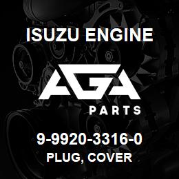 9-9920-3316-0 Isuzu Diesel PLUG, COVER | AGA Parts