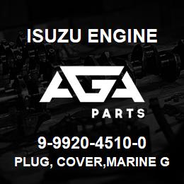 9-9920-4510-0 Isuzu Diesel PLUG, COVER,MARINE GEAR | AGA Parts