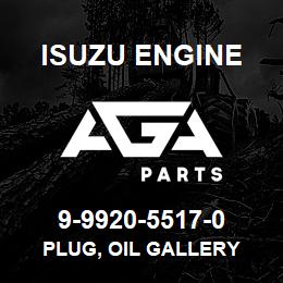 9-9920-5517-0 Isuzu Diesel PLUG, OIL GALLERY | AGA Parts