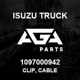 1097000942 Isuzu Truck CLIP, CABLE | AGA Parts