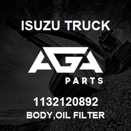 1132120892 Isuzu Truck BODY,OIL FILTER | AGA Parts