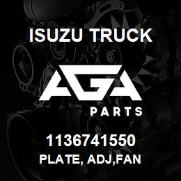 1136741550 Isuzu Truck PLATE, ADJ,FAN | AGA Parts