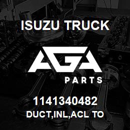 1141340482 Isuzu Truck DUCT,INL,ACL TO | AGA Parts