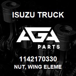 1142170330 Isuzu Truck NUT, WING ELEME | AGA Parts