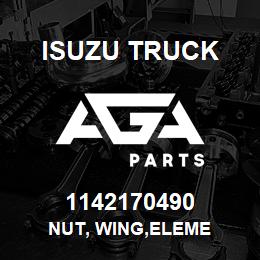 1142170490 Isuzu Truck NUT, WING,ELEME | AGA Parts
