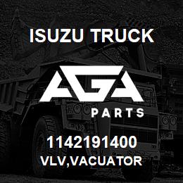 1142191400 Isuzu Truck VLV,VACUATOR | AGA Parts